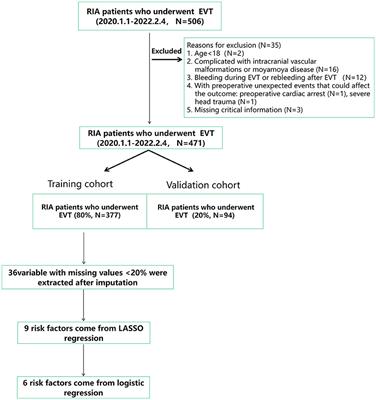 Prognostic nomogram for predicting lower extremity deep venous thrombosis in ruptured intracranial aneurysm patients who underwent endovascular treatment